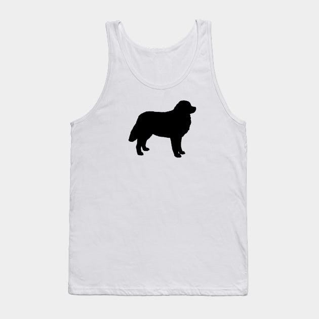 Bernese Mountain Dog Silhouette Tank Top by Coffee Squirrel